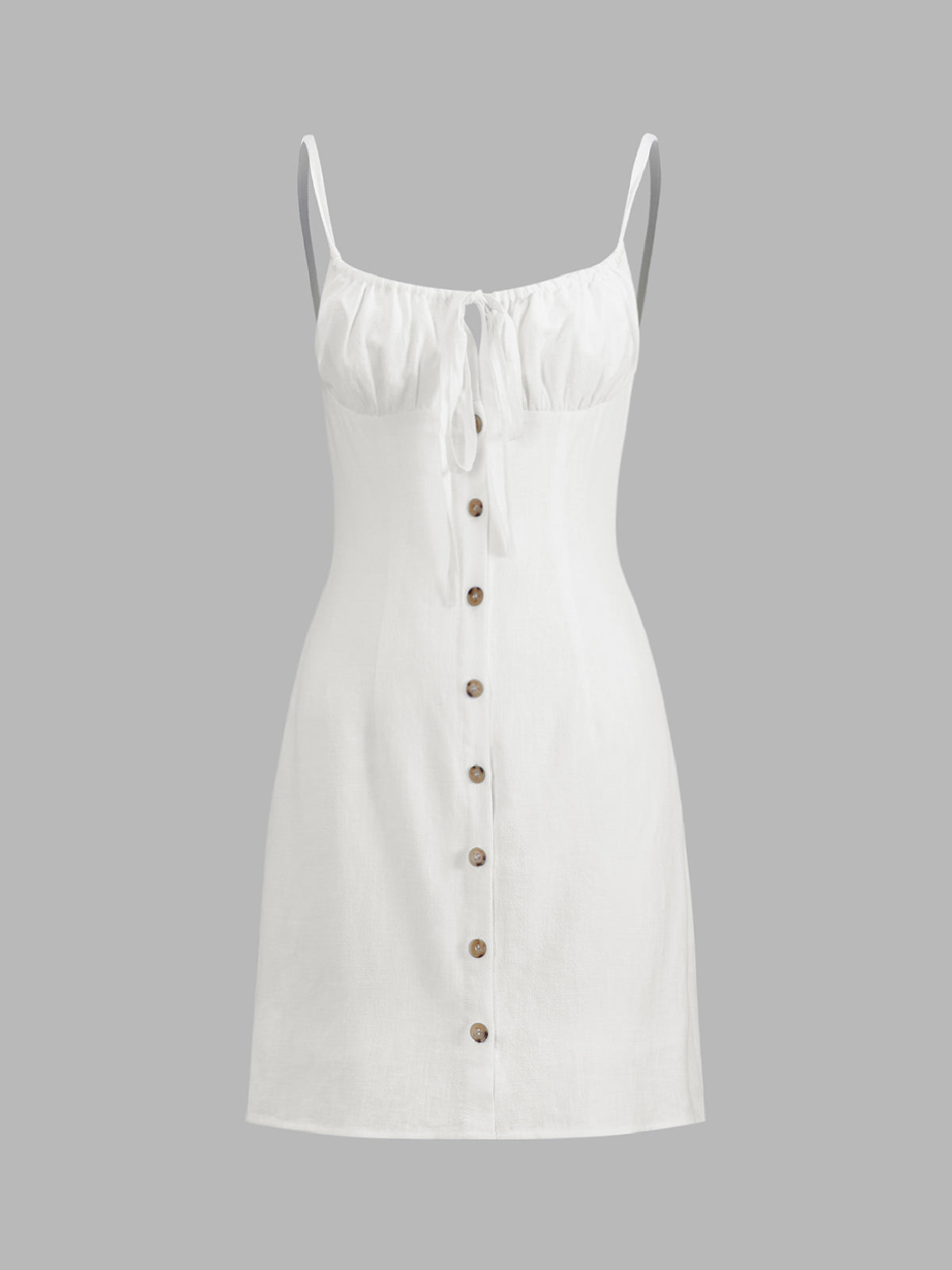 Darling Linen Plain Mini Dress 1
